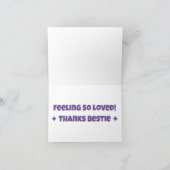 Het geeft dankbare vibes bedankkaart (Binnen)