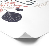 Het geeft de armen de hartspatterende bloemen poster (Hoek)