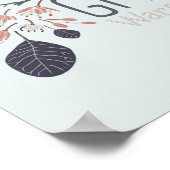 Het geeft de armen het hartspatterende bloemen bla poster (Hoek)