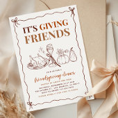 Het geeft vrienden een modern vriendendiner kaart