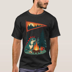 Het geeft Wilderness Axolotl Camping Dennenbomen  T-shirt