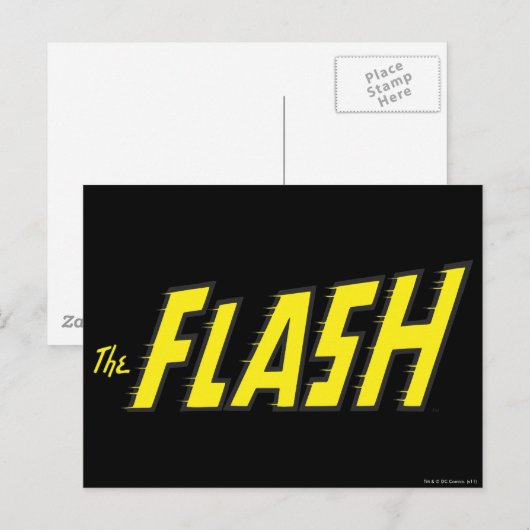 Het geel van de Logo van de Flits Briefkaart (Voorkant / Achterkant)