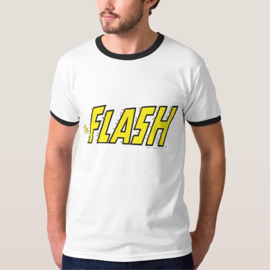 Het geel van de Logo van de Flits T-shirt (Voorkant)