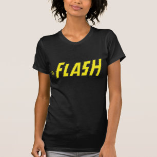 Het geel van de Logo van de Flits T-shirt