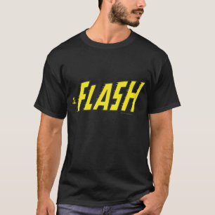 Het geel van de Logo van de Flits T-shirt