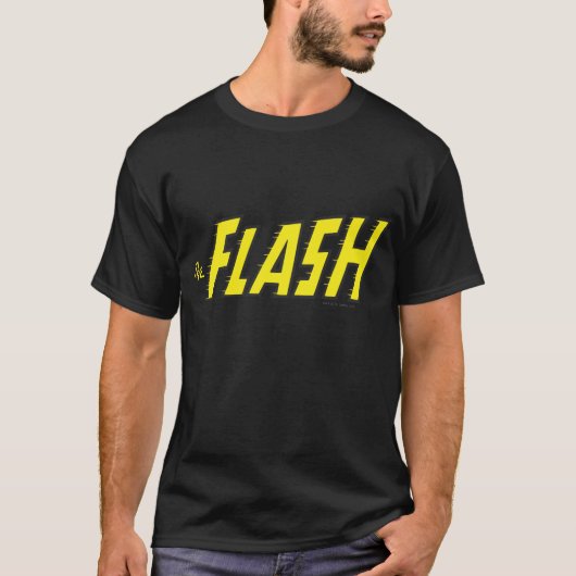 Het geel van de Logo van de Flits T-shirt (Voorkant)