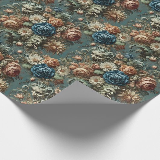 Het gefluister dat het mes slijpte - Barokke Flo Cadeaupapier (Hoek)