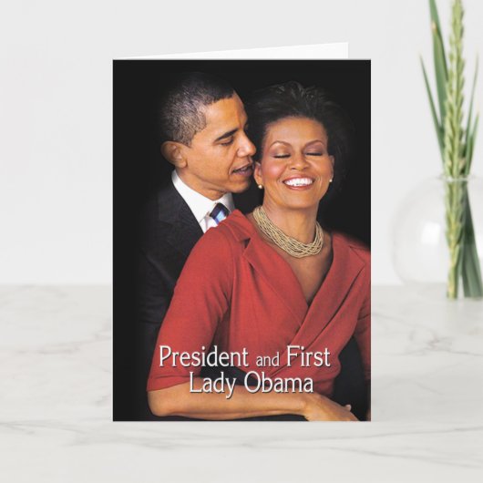Het gefluister (President & Presidentsvrouw Obama) Kaart (Voorkant)