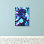 Het gefluister van Azure Grove Canvas Afdruk (Insitu (Houten vloer))