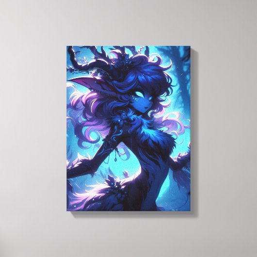 Het gefluister van Azure Grove Canvas Afdruk (Voorkant)
