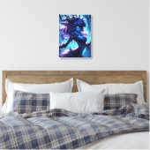 Het gefluister van Azure Grove Canvas Afdruk (Insitu (Slaapkamer))