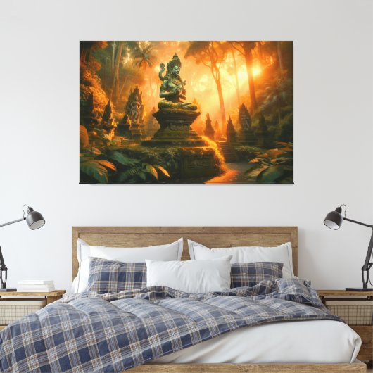 Het gefluister van Bali Canvas Afdruk (Insitu (Slaapkamer))