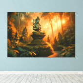 Het gefluister van Bali Canvas Afdruk (Insitu (Houten vloer))