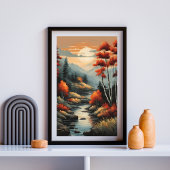 Het gefluister van de Autumn Stream Poster
