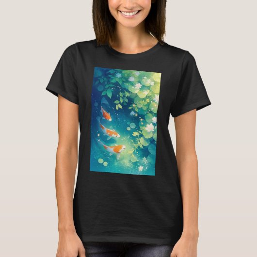 Het gefluister van de Koi Pond T-shirt (Voorkant)