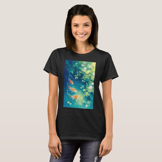 Het gefluister van de Koi Pond T-shirt (Voorkant volledig)
