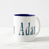 Het gefluister van de oceaan: de naam is Adam Tweekleurige Koffiemok (Voorkant rechts)