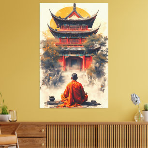 Het gefluister van de Pagode Canvas Afdruk