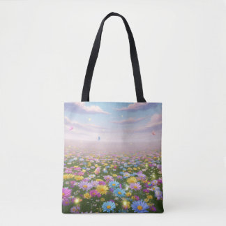 Het gefluister van de pastelweide tote bag