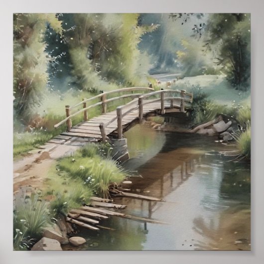 Het gefluister van de plattelandsbrug poster (Voorkant)