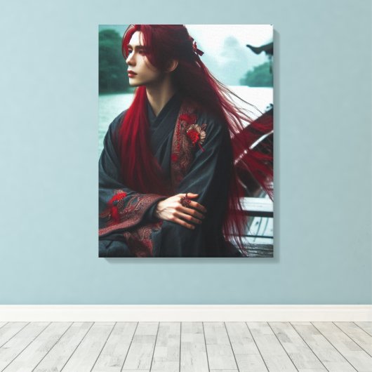 Het gefluister van de Rode Rivier Canvas Afdruk (Insitu (Houten vloer))