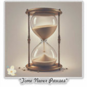 "Het gefluister van de tijd" Sticker (Voorkant)