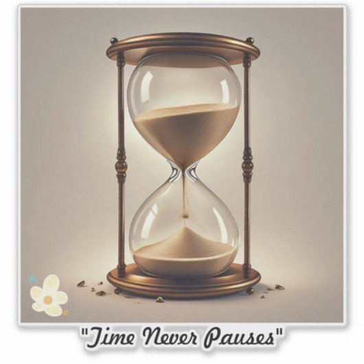 "Het gefluister van de tijd" Sticker (Voorkant)