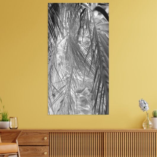 Het gefluister van de tropen canvas afdruk (Insitu (Woonkamer))