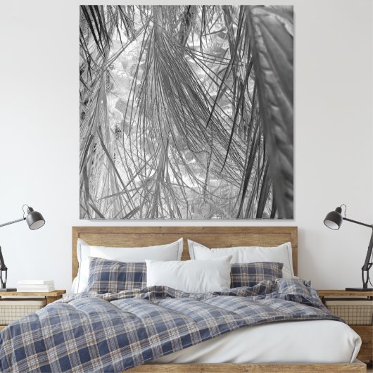 Het gefluister van de tropen canvas afdruk (Insitu (Slaapkamer))