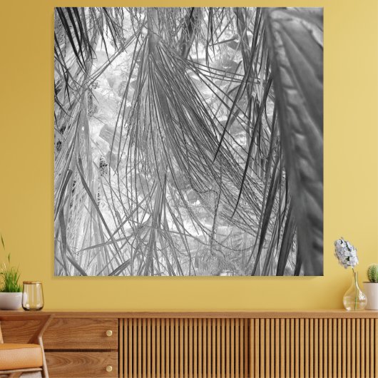 Het gefluister van de tropen canvas afdruk (Insitu (Woonkamer))