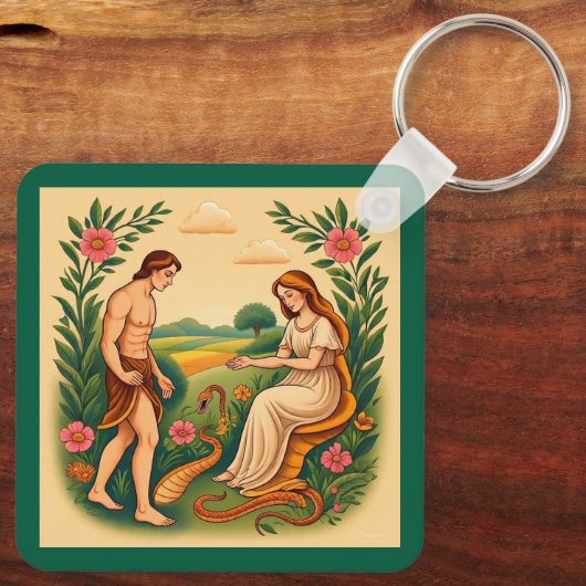 "Het gefluister van Eden" Sleutelhanger (Achterkant)