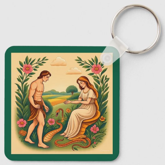 "Het gefluister van Eden" Sleutelhanger (Achterkant)