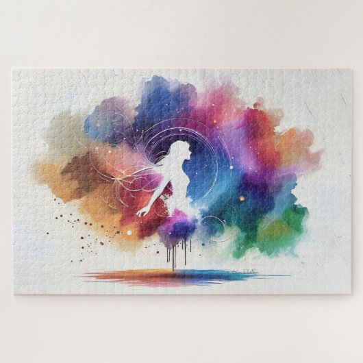 Het gefluister van een regenboogziel legpuzzel (Horizontaal)