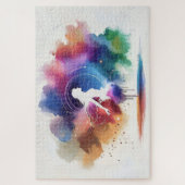 Het gefluister van een regenboogziel legpuzzel (Verticaal)