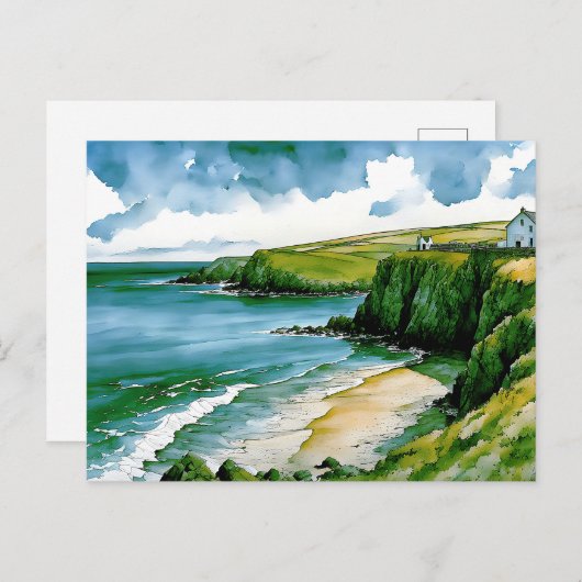 Het gefluister van het Keltische Zee Briefkaart (Voorkant / Achterkant)