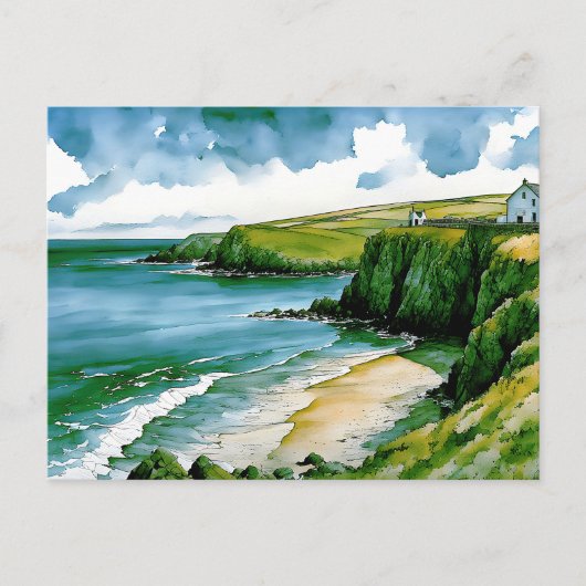 Het gefluister van het Keltische Zee Briefkaart (Voorkant)