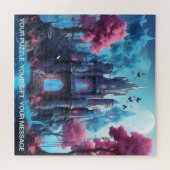 Het gefluister van het maanverlichte kasteel legpuzzel (Horizontaal)