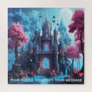 Het gefluister van het maanverlichte kasteel legpuzzel