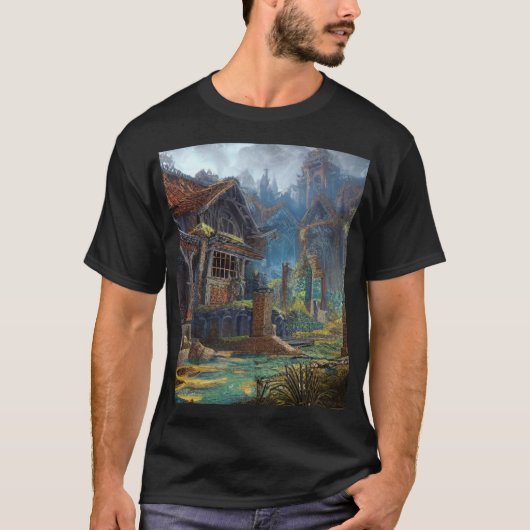 Het gefluister van het vergeten kasteel t-shirt (Voorkant)