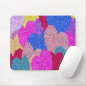 Het gefragmenteerde Abstracte schilderen van het h Muismat (Met muis)