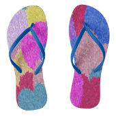 Het gefragmenteerde Abstracte schilderen van het h Teenslippers (Voetbed)