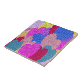 Het gefragmenteerde Abstracte schilderen van het h Tegeltje (Zijkant)