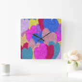 Het gefragmenteerde Abstracte schilderen van het h Vierkante Klok (Huis)