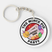 Het gehakt taartfeest - iedereen welkom sleutelhanger (Voorkant)