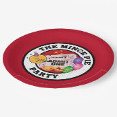 Het gehakt taartfeest papieren bordje (Gekanteld)