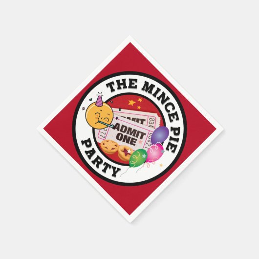 Het gehakt taartfeest servet (Hoek)