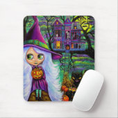 Het gehakte Treehouse Halloween Mousepad Muismat (Met muis)