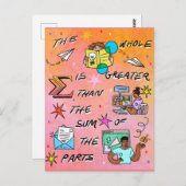 Het geheel is groter dan de som van de delen "22 briefkaart (Voorkant / Achterkant)