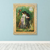 Het geheim, 1858 canvas afdruk (Insitu (Houten vloer))