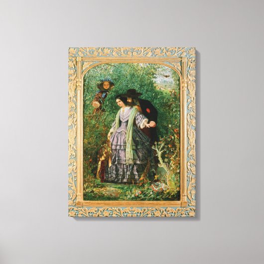 Het geheim, 1858 canvas afdruk (Voorkant)